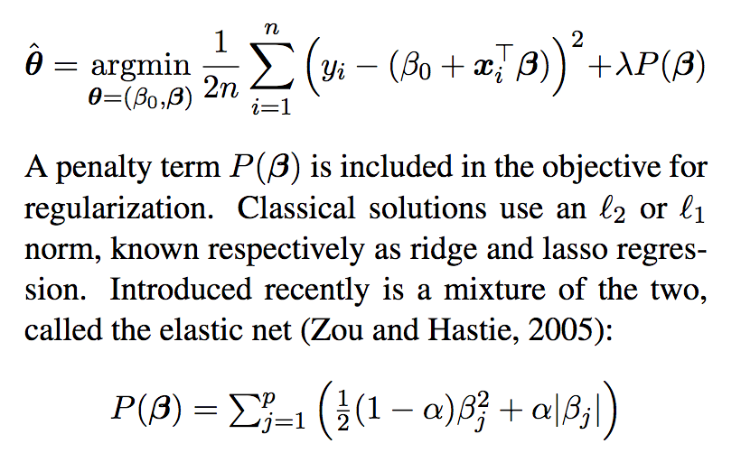 General Regularization vs. Elastic Net